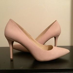 Jessica Simpson pumps size 9.5 faux matte leather light pink/tan
